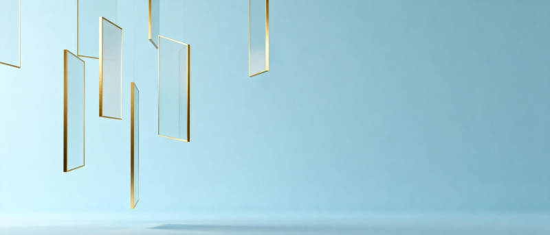 悬浮镜框艺术图片