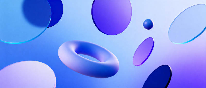 蓝紫几何幻影图片