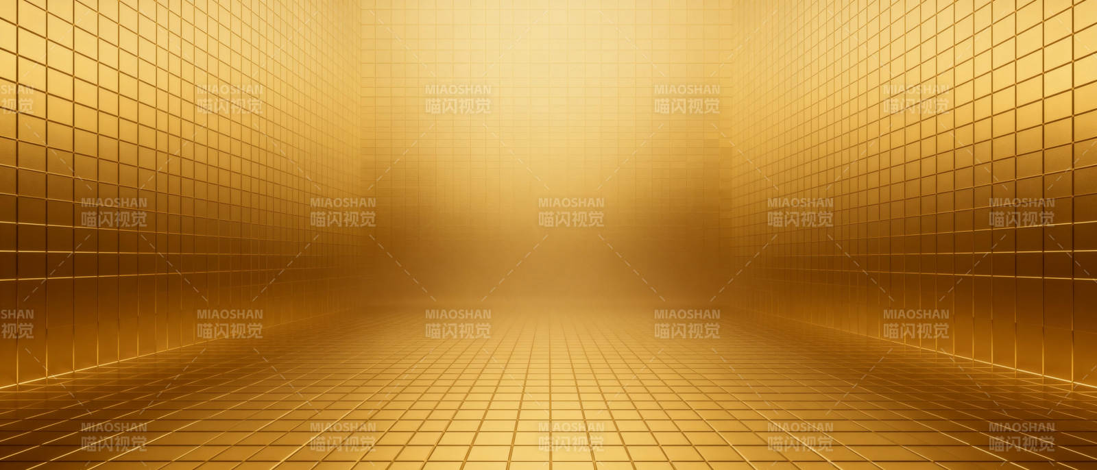金色网格走廊图片