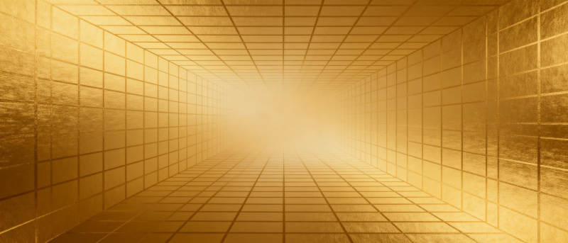 金色隧道光芒图片