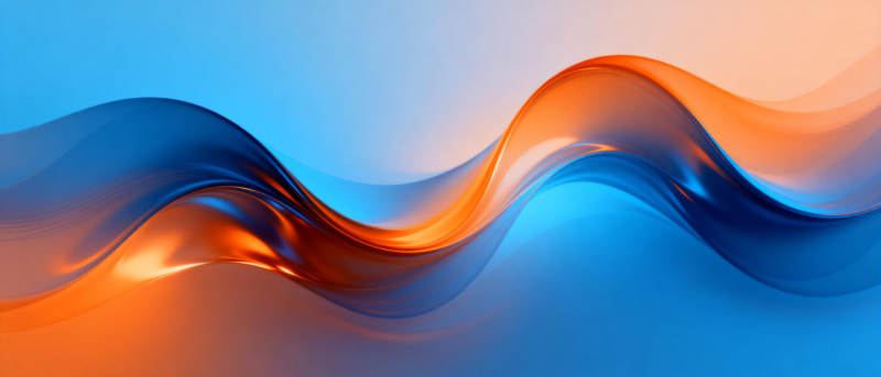 流光溢彩波浪图片