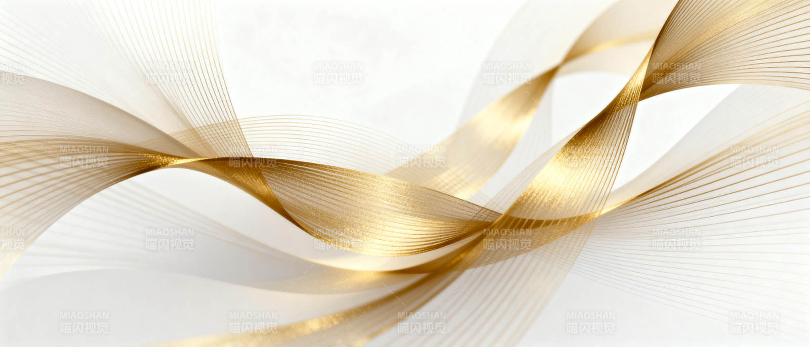 金色波浪艺术图片