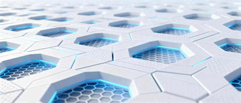 六边形科技纹理图片