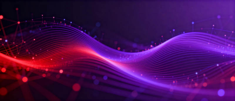 炫彩波浪光效图片