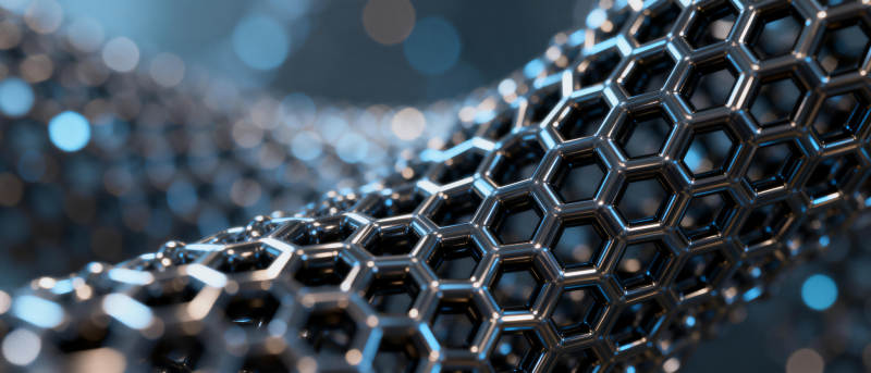 蜂窝金属结构特写图片