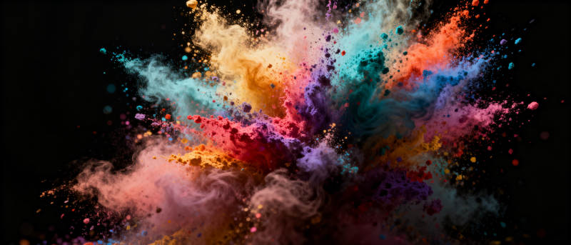 色彩爆炸图片