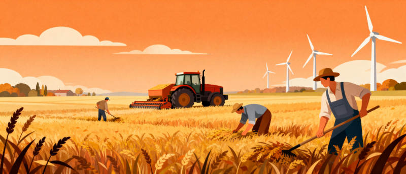 丰收的田野图片