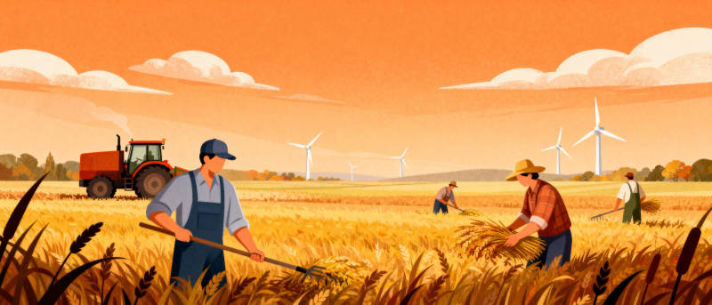 金秋丰收图图片