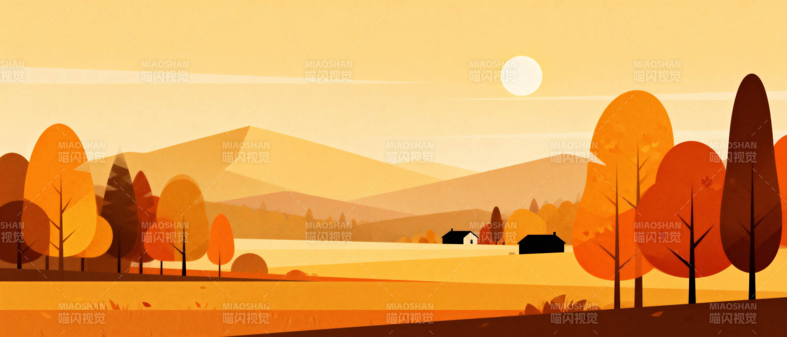 秋日田园风光图片