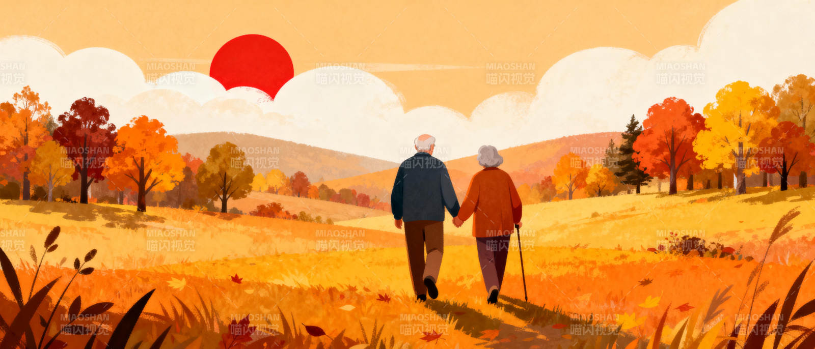 秋日同行图片