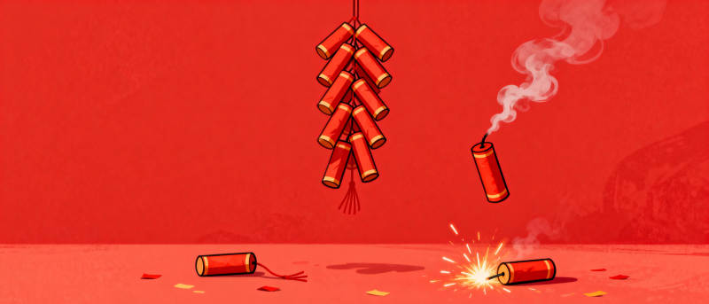 新春爆竹迎喜庆图片