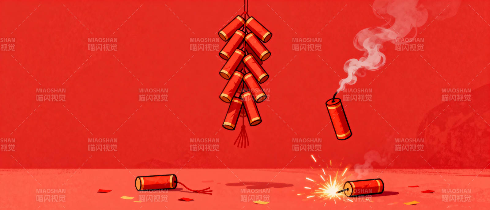 新春爆竹迎喜庆图片