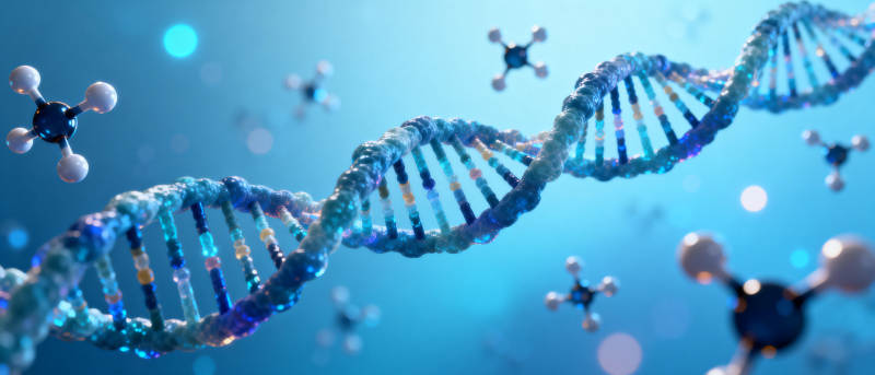 DNA双螺旋结构图片