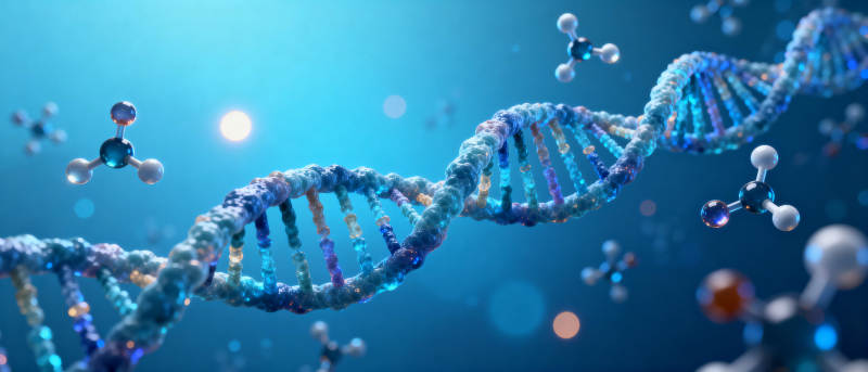 DNA双螺旋结构图片