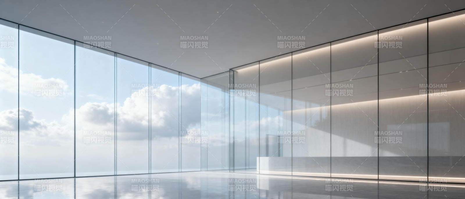 现代玻璃展厅图片