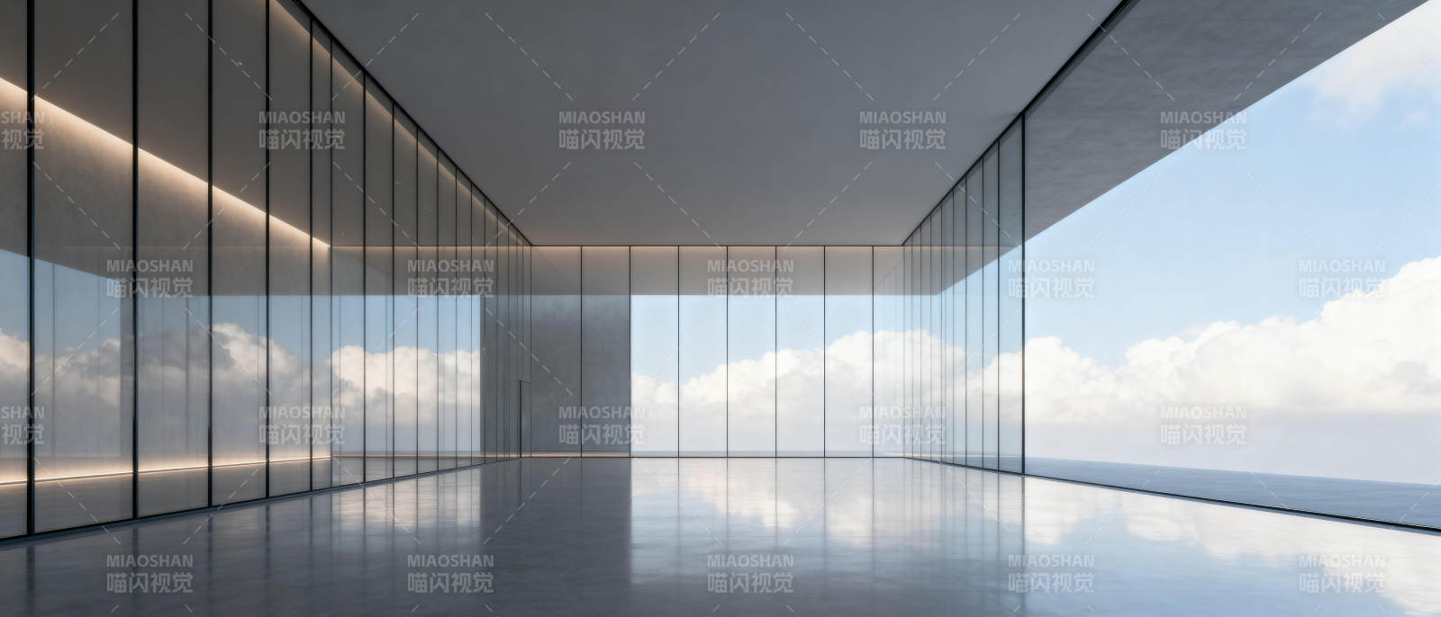 极简玻璃空间图片