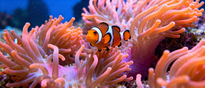 小丑鱼与海葵共舞图片