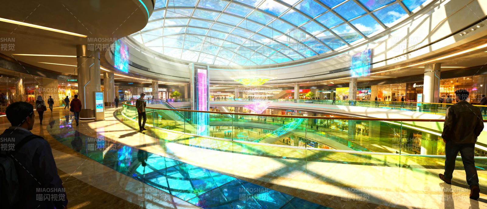 现代商场内部景观图片