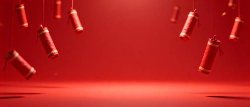 红灯笼悬挂图片