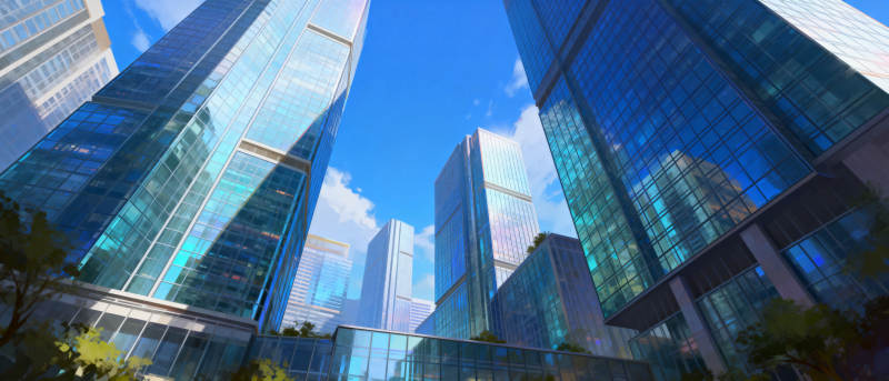 都市天际线图片