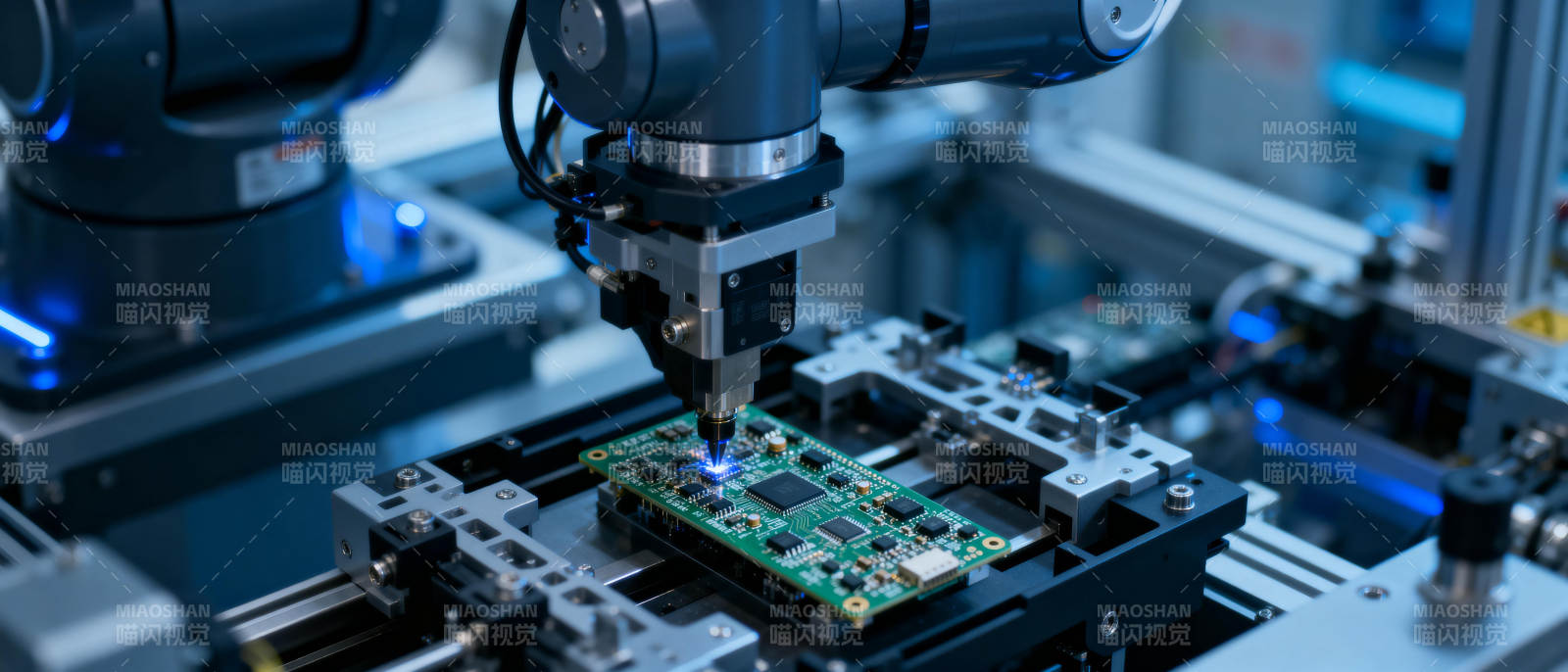 智能机器人焊接电路板图片