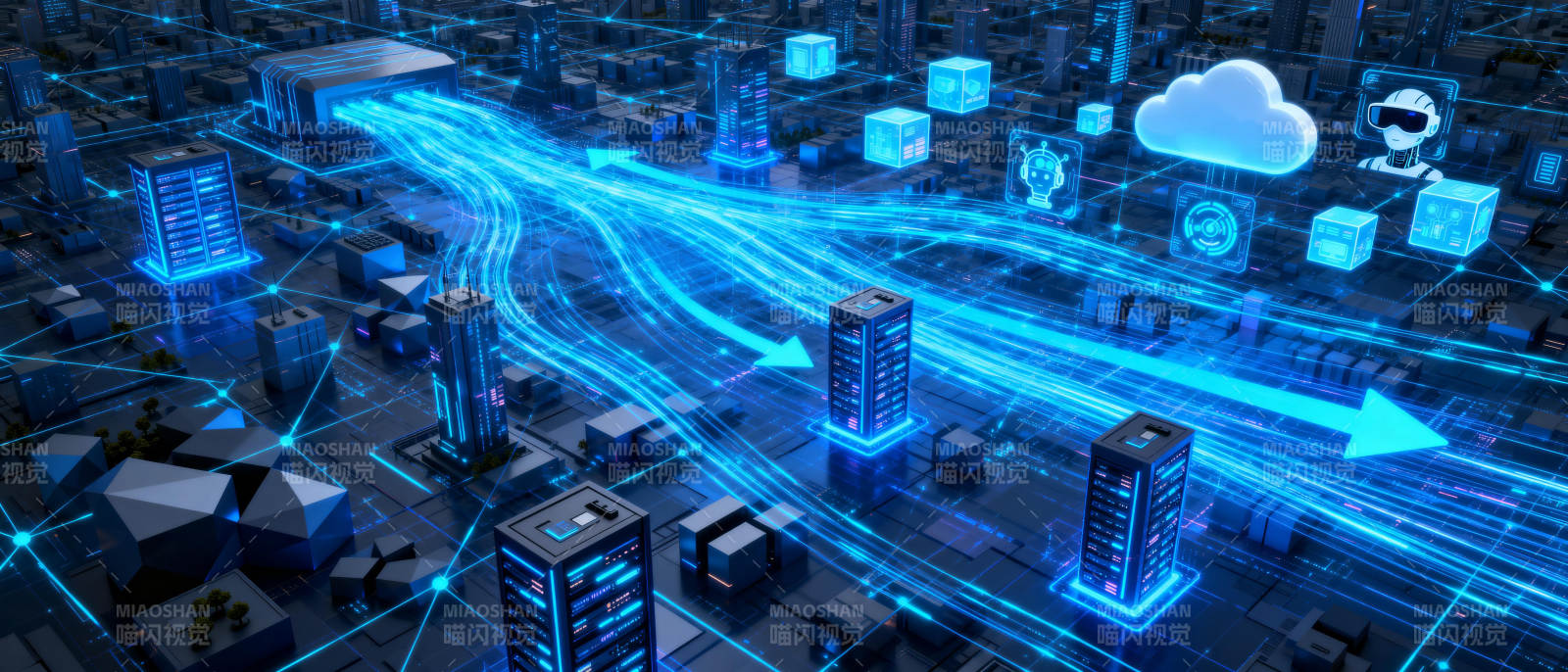 智能城市数据流图片