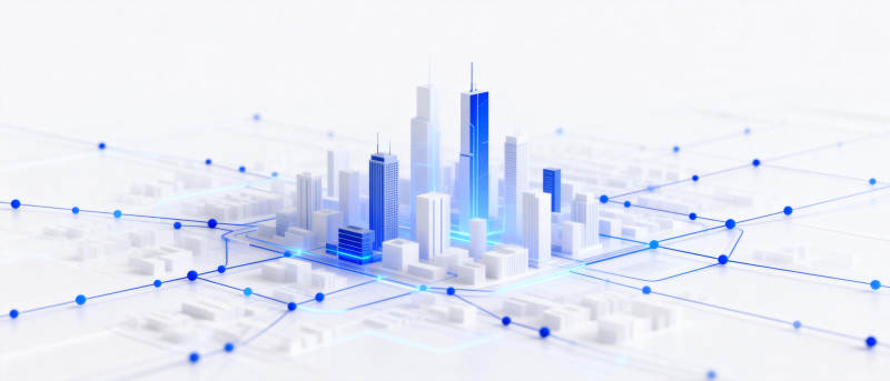 智慧城市网络图图片