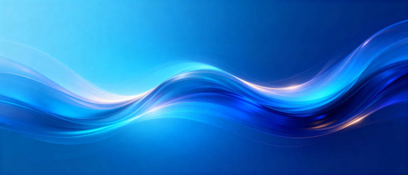 蓝色波浪流动图片