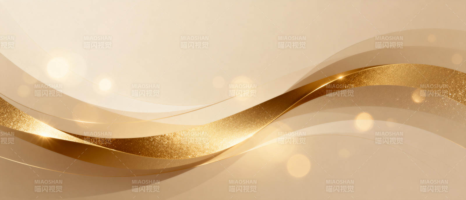 金色波浪光影图片