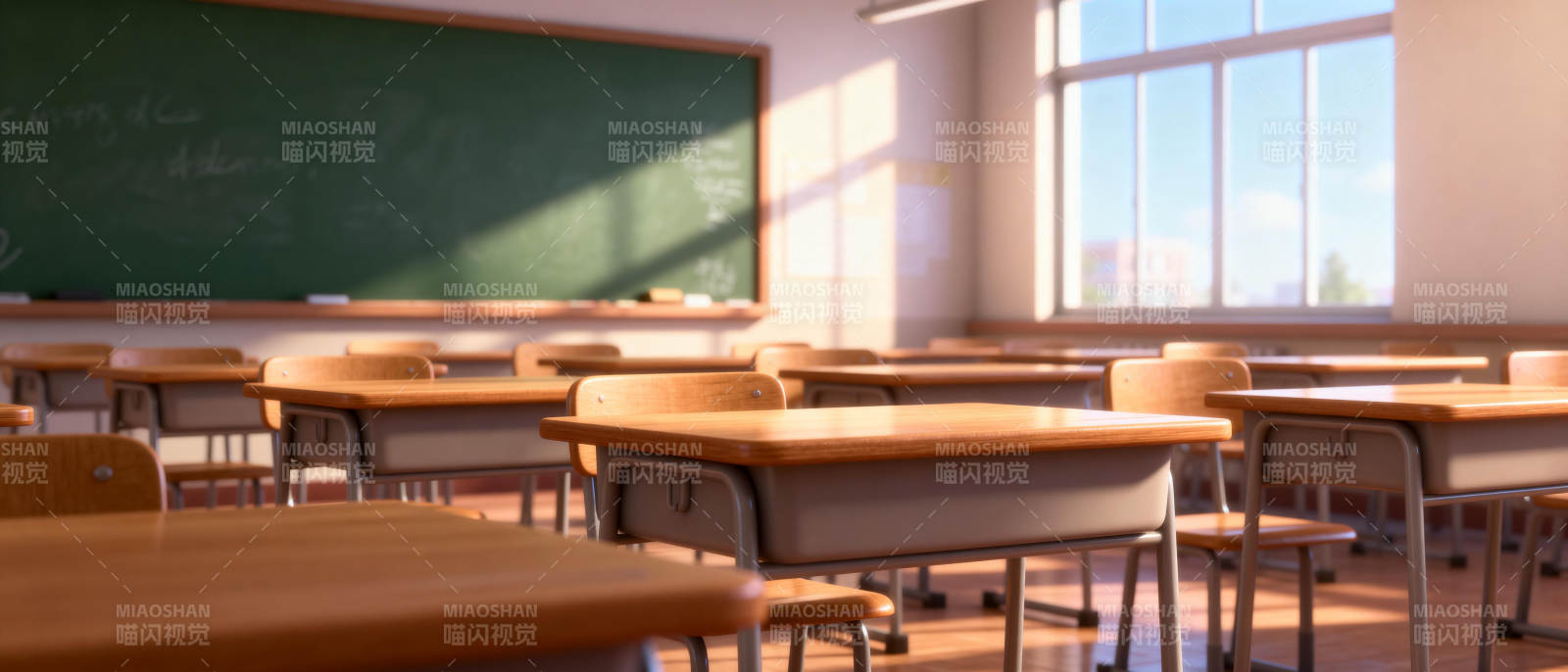 空教室静谧时光图片