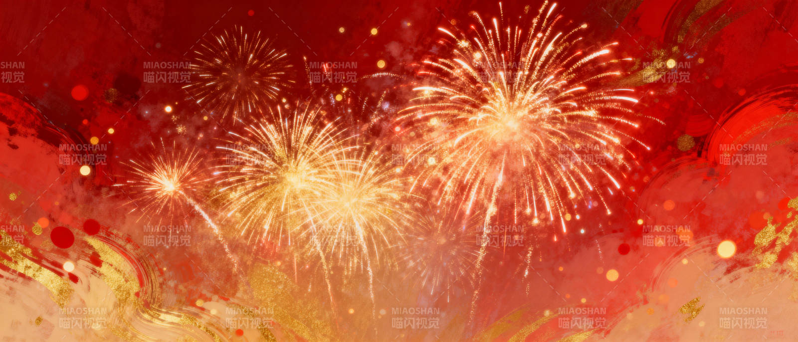 璀璨烟花庆新春图片