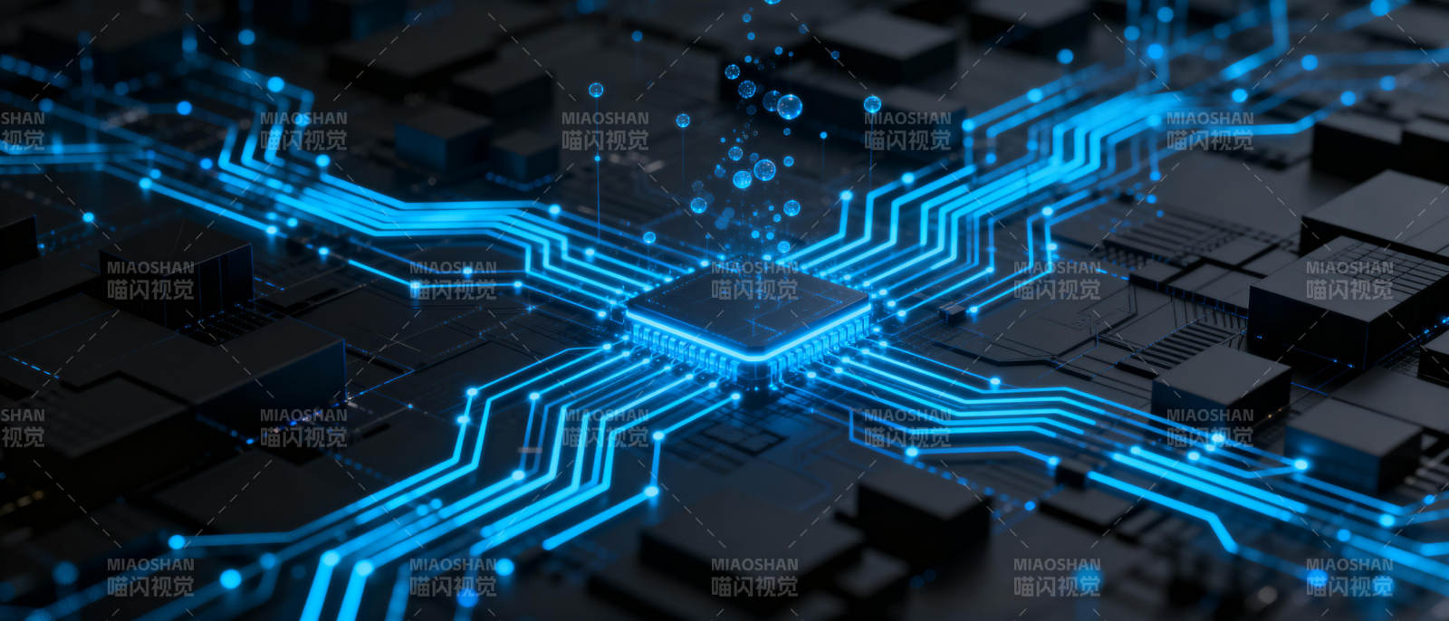 科技电路脉动图片