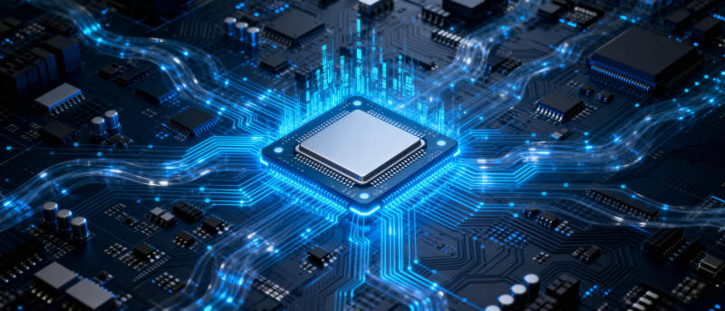 芯片电路光效图图片