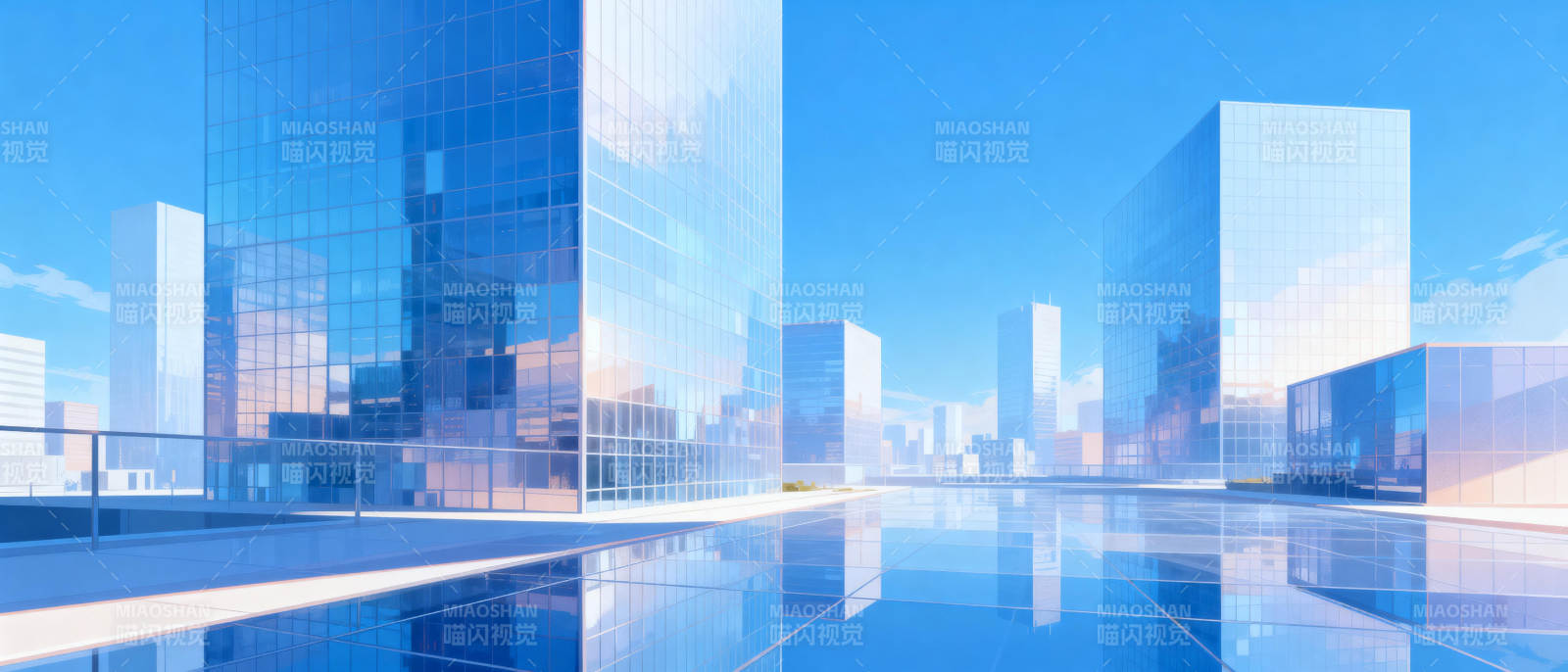 未来都市天际线图片