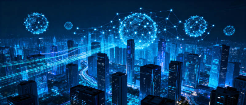 智慧都市未来图景图片