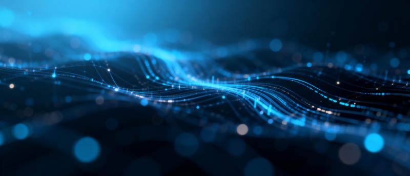 蓝色科技波纹图片