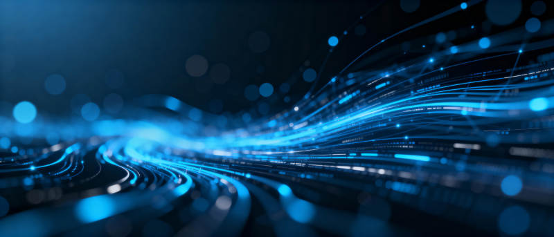 蓝光流线科技感图片