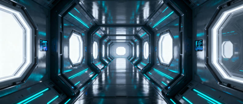 未来科技走廊图片