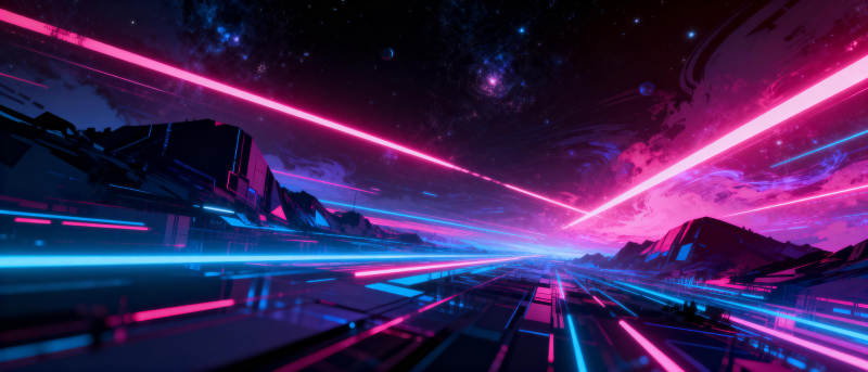 霓虹星河梦境图片