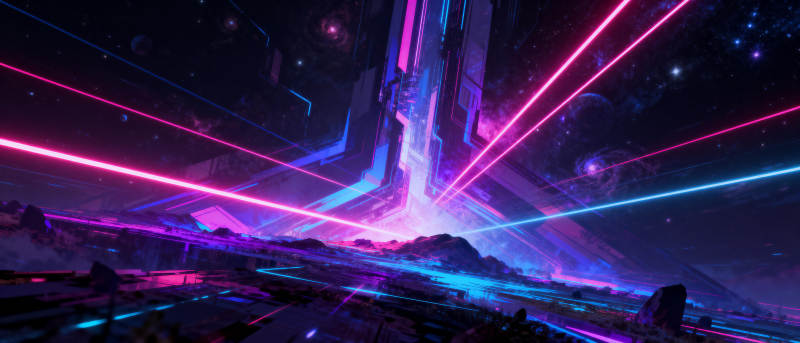 霓虹星域奇景图片