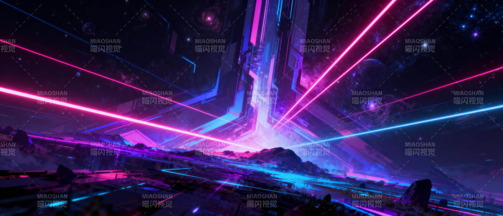 霓虹星域奇景图片