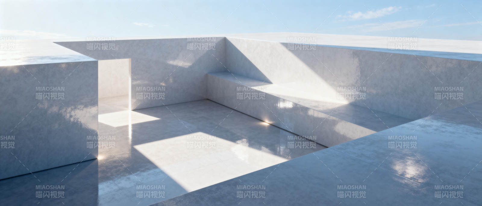 极简几何空间图片