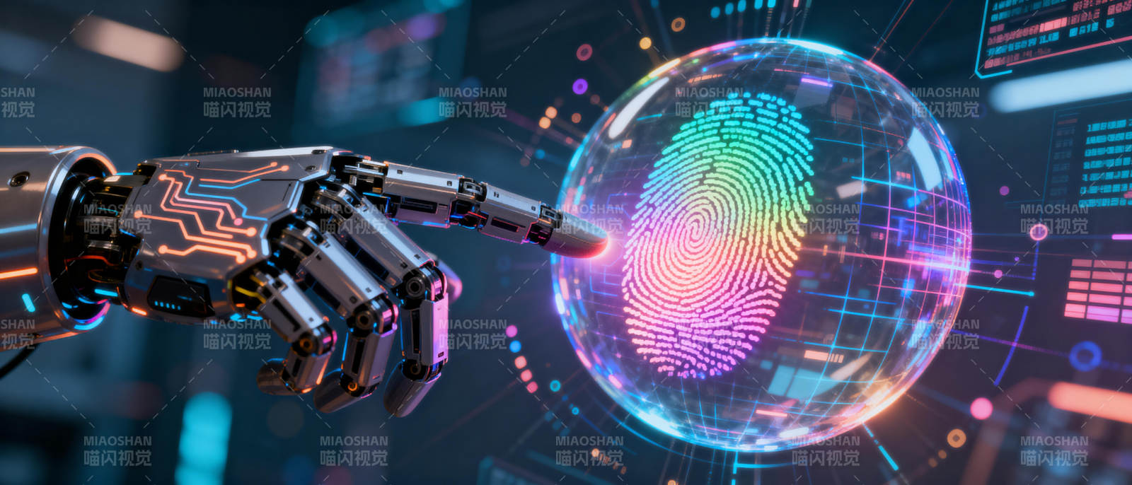 智能指纹识别图片