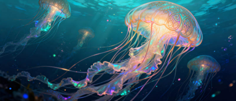梦幻水母之舞图片