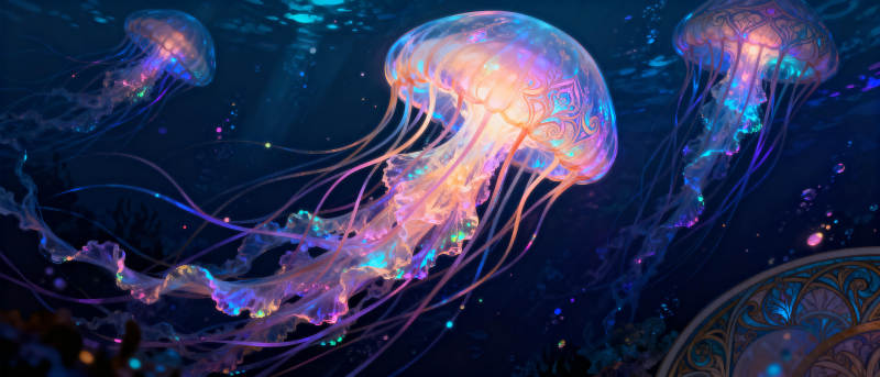 梦幻水母之舞图片