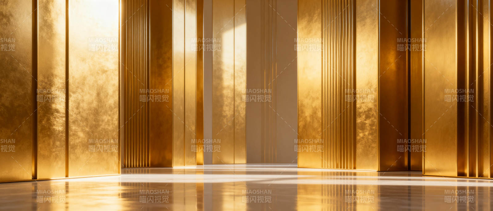 金色光影走廊图片