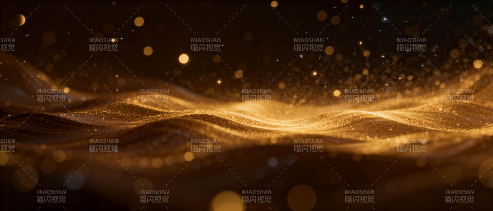 金色波浪光晕图片