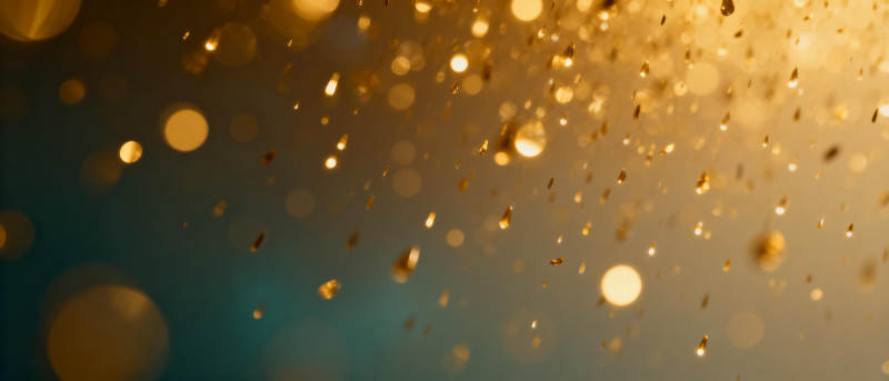 金色光斑飞舞图片