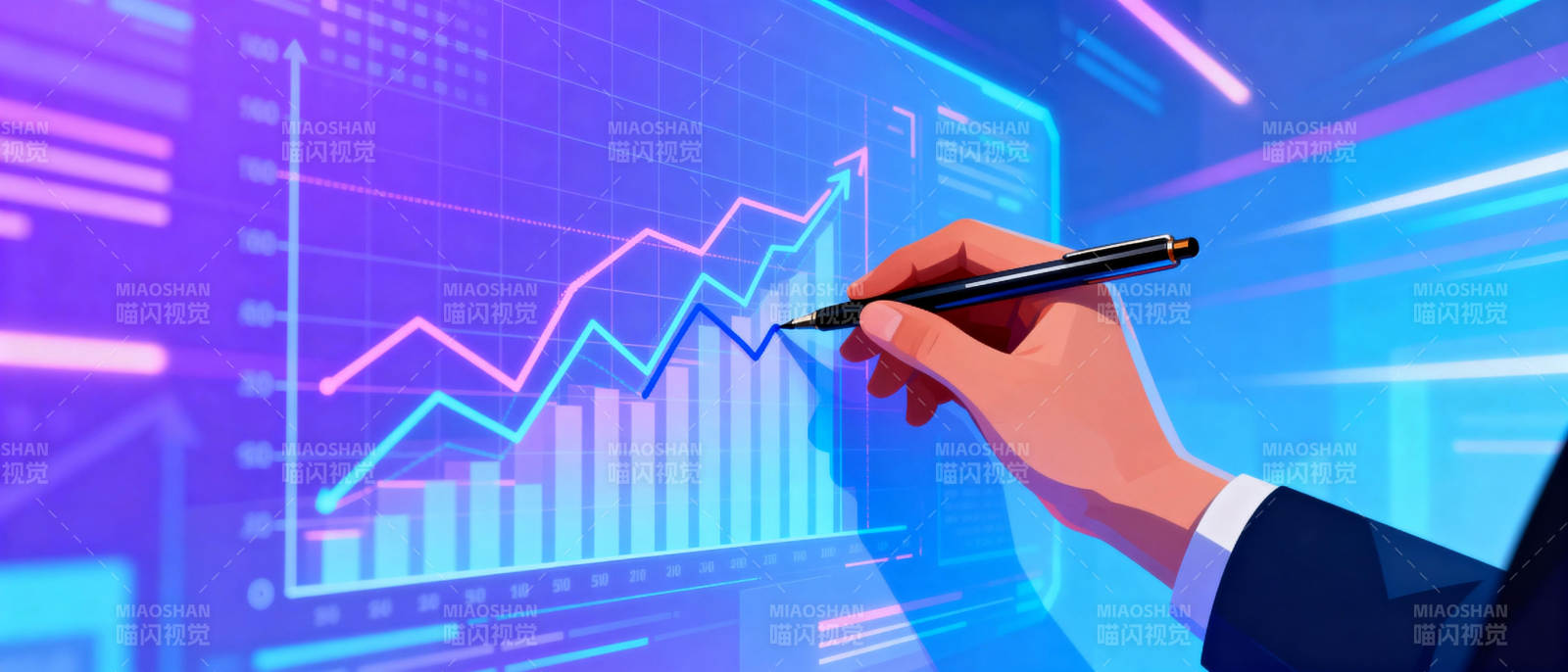 数据增长趋势分析图片