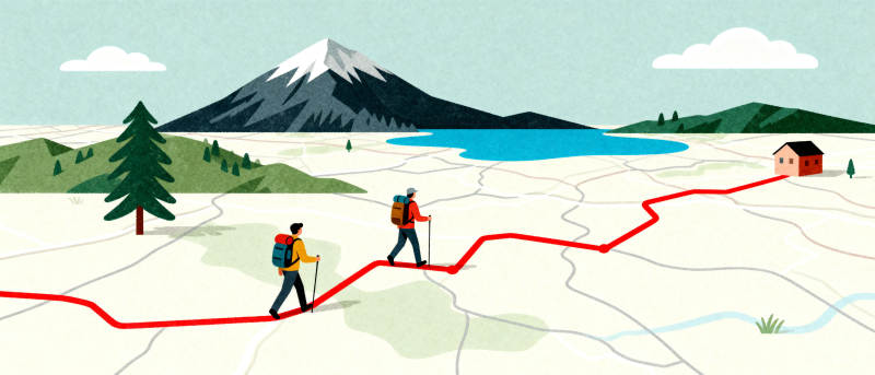 徒步登山之旅图片